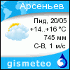GISMETEO: Погода по г. Арсеньев