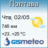 GISMETEO: Погода по г. Полтава