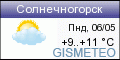 GISMETEO: 
Погода по г. Солнечногорск