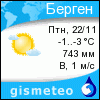 GISMETEO: Погода по г. Берген