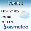 GISMETEO: Погода по г. Усинск