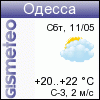 GISMETEO.RU: погода в г. Одесса