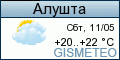 GISMETEO: Погода по г. Алушта