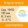 GISMETEO: Погода по г. Караганде