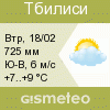 GISMETEO: Погода по г. Тбилиси