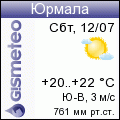 GISMETEO: Погода по г. Юрмала
