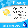 GISMETEO: Погода по г. Корфу