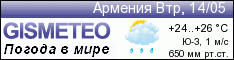 GISMETEO: Погода по г.Армения