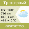 GISMETEO: Погода по г.Трехгорный