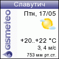 GISMETEO: Погода по г.Славутич