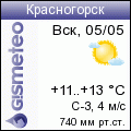 GISMETEO: Погода по г.Красногорск