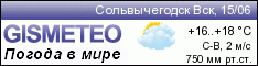 GISMETEO: Погода по г.Сольвычегодск