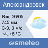 GISMETEO: Погода по г.Александровск (Пермск.)