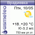 GISMETEO: Погода по г.Врадиевка