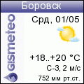 GISMETEO: Погода по г.Боровск