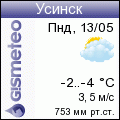 GISMETEO: Погода по г.Усинск