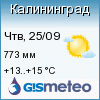 GISMETEO: Погода по г.Калининград