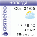 Погода в Вологде