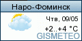 GISMETEO: Погода по г.Наро-Фоминск