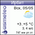 GISMETEO: Погода по г.Ирбит