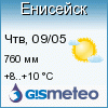 GISMETEO: Погода по г.Енисейск