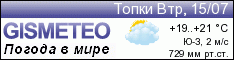 GISMETEO: Погода по г.Топки