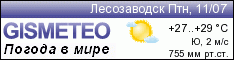 GISMETEO: Погода по г.Лесозаводск