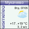 GISMETEO: Погода по г.Мукачево