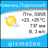 GISMETEO: Погода по г.Каменец-Подольский