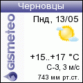 GISMETEO: Погода по г.Черновцы