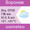 GISMETEO:   Погода по г.Воронеж