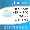Погода по г.Донецк