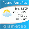 GISMETEO: Погода по г.Горно-Алтайск