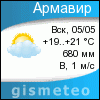 GISMETEO: Погода по г.Армавир (Армения)