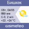 GISMETEO: Погода по г.Бишкек